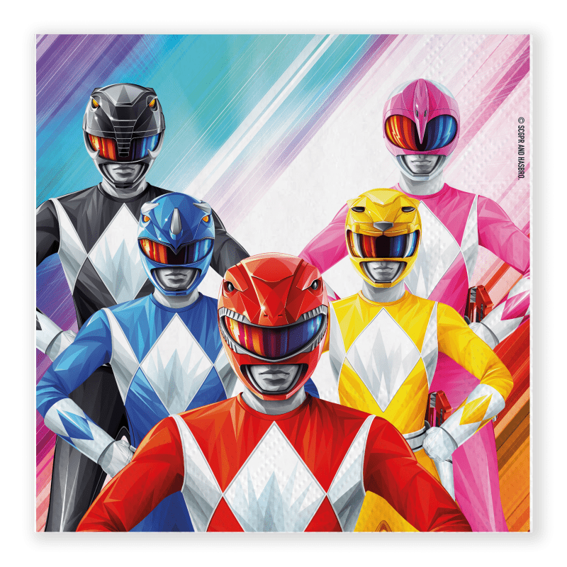 Power Rangers Party Paper Napkins