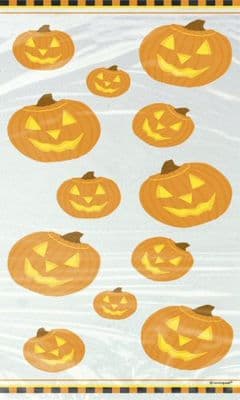 Pumpkin Glow Cellophane Party Bags