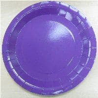 Purple party plates