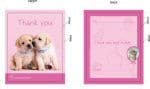 Rachael Hale Dogs and Cats Party Thank You Cards