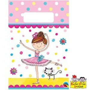 Rachel Ellen Ballerina Party Paper Loot Bags