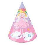 Rainbow Princess Party Cone Hats