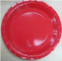 Red party plates 23cm