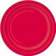Red Plates 23cm