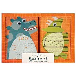 Roarrrr Dinosaur Party invites and thank you cards
