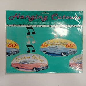 Rock and Roll Party Hanging Cutout Decorations