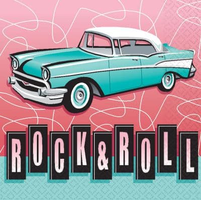 Rock and Roll Party Napkins