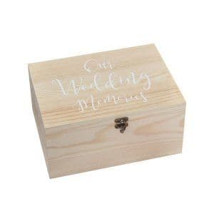 Rustic Country Wooden Memory Box Keepsake