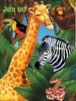 SAFARI PARTY INVITES