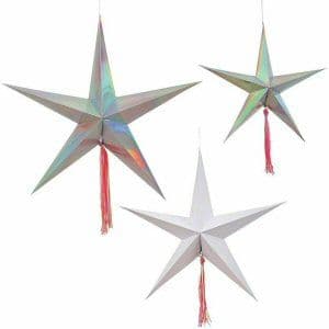 Shooting Star Decorations by Meri Meri