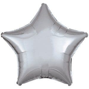 Silver Star Foil Balloon
