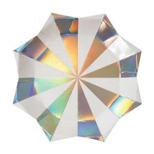 Silver Starburst Plates