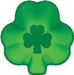 Smamrock party plates 23cm