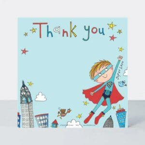 Super Hero Thank You Cards