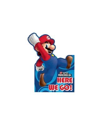 Super Mario  party  invites
