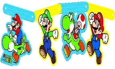 Super Mario Party Room Decoration Banner