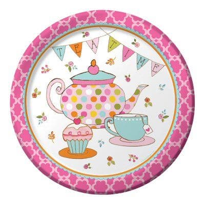Tea Time Paper Party Plates