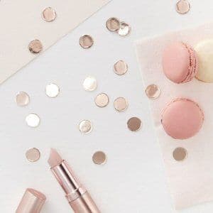 Team Bride Rose Gold Table Confetti