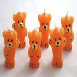 Teddy Bear Shaped Cake Candles