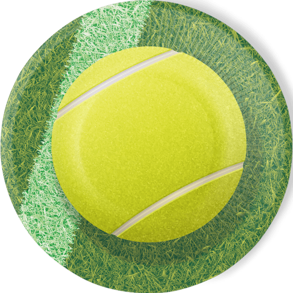 Tennis & Paddle Paper Plates
