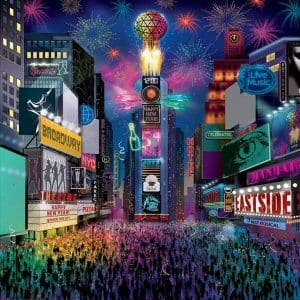 Times Square New Year Scene Setter