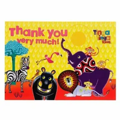 Tinga Tinga Tales Party Thank You Cards