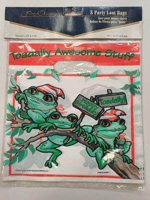 Toadally Birthday Party Loot Bags