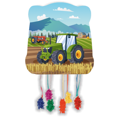 Tractor Time Party Pinata Small