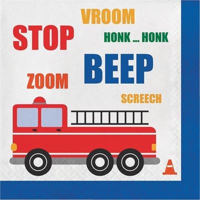 Traffic Jam Paper Party Napkins