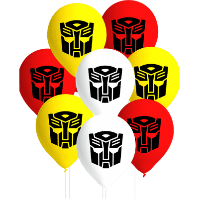 Transformers Party Latex Balloons