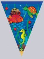 Underwater Friends Party Flag Banner