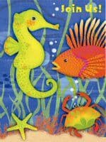 UNDERWATER FRIENDS PARTY INVITES