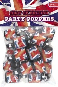Union Jack Party Poppers