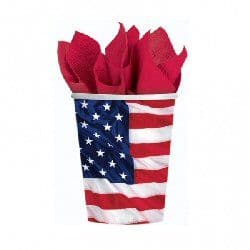 USA Flying Colours Party Cups
