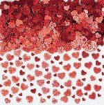 VALENTINES DAY RED HEART CONFETTI