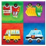 Vehicles And Wheels Party Napkins