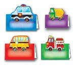 Vehicles And Wheels Party Place Cards