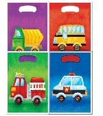 Vehicles And Wheels Plastic Party Loot Bags