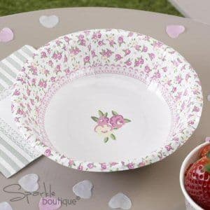 Vintage Rose Party Bowls