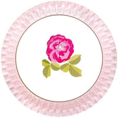 Vintage Rose Party Plates