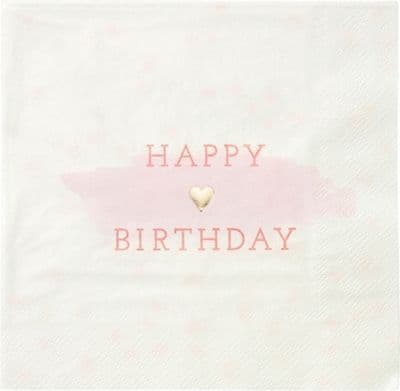 We Heart Pink Napkins