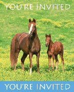 Wild Horses Party invites