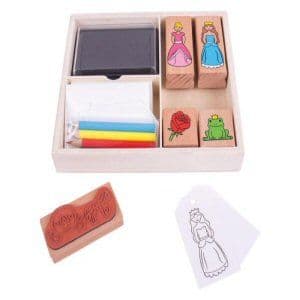 Wooden Fairy Stamp and Colour