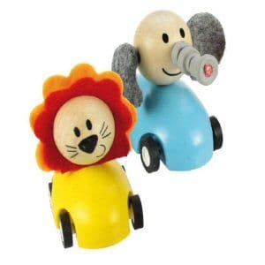 Wooden Pull Back Racing Animal