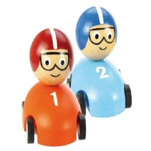 Wooden Pull Back Racing Car