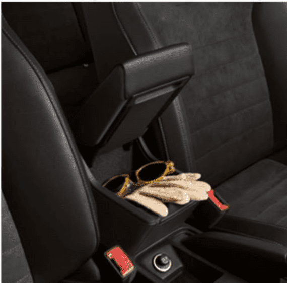 Arona Black Fabric Centre Armrest