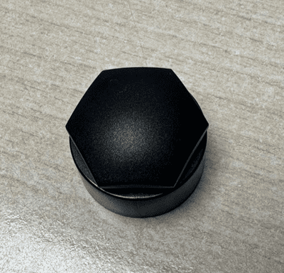 Black Non Locking Wheel Nut Cap.