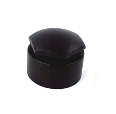 Black Wheel Nut Cap For Locking Nut (Smooth Satin black Finish)