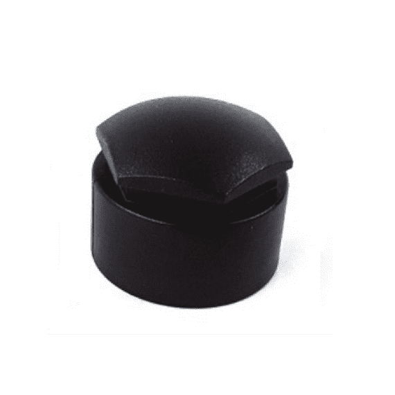 Black Wheel Nut Cap For Locking Nuts (Textured Satin Black)