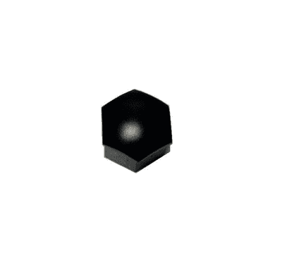 Black Wheel Nut Cap (Smooth Satin black Finish)
